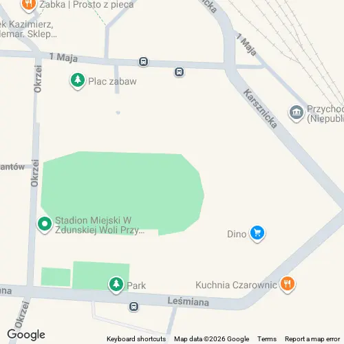 Mapa lokalizacji biura kancelarii w Zduńskiej Woli